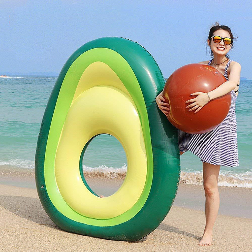 Inflatable Giant Avocado Pool Float