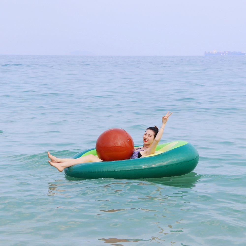 Inflatable Giant Avocado Pool Float
